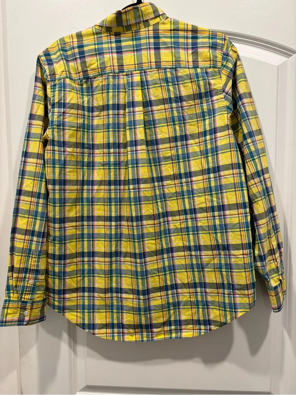Ralph Lauren Yellow Plaid Button-Down Shirt - Boys